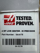 Haas Live Center 04-0178 | MT4 | No. 4 Morse Taper, 60 Deg. Point | Orientation: Axial - Image 3