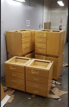 Jamestown 6-Piece Wood Lab Casework Suite, Standing Height, Mixed Drawer/Door Cabinets - Image 4