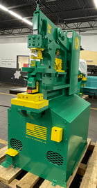 3" x 3" x 3/8" Uni-Hydro #PRO-56, Ironworker, 56 ton, 6" throat, 4-way 14" bar shear, 5 HP, 7 SPM, 1200 psi - Image 3