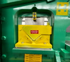 3" x 3" x 3/8" Uni-Hydro #PRO-56, Ironworker, 56 ton, 6" throat, 4-way 14" bar shear, 5 HP, 7 SPM, 1200 psi - Image 7