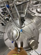 4200 gallon Qualtech, Stainless Steel Jacketed Vertical Mix Tank, 102" diameter x 120" height, cone - Image 4