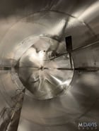4200 gallon Qualtech, Stainless Steel Jacketed Vertical Mix Tank, 102" diameter x 120" height, cone - Image 6