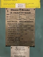 400 HP Cleaver-Brooks Boiler, 150 PSI, natural gas fired, beautiful boiler inside and outside, as-is, loaded - Image 4