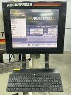 60 Ton, Accurpress #7606, CNC press brake, 6' overall, 54.5" between housing, 8" stroke, 10 HP, ETS 3000 - Image 5
