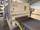 53" Heesemann #LSM-8, 4-head wide belt sander, crossbelt drum, combination, cleaning brush head, 2004 - Image 3
