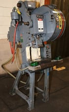 9 Ton, Perkins #200-B, OBI press, 1.5" stroke, 8" x13" bed, 5.5" Shut Height, 1.5" adjustment, air clutch - Image 1