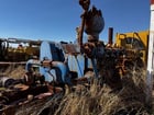 FES #MZ-9, triplex mud pump, Caterpillar D398 engine, mounted on skid with radiator - Image 3