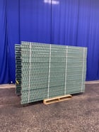 Pallet Racking Uprights, Tear Drop, 96" x 32", 4-1/2" x 3" plate - Image 1