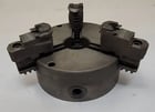 6" Bison, 3-jaw lathe chuck, 1-1/2" center hole, flat back, 94111 - Image 1