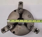 6" Bison, 3-jaw lathe chuck, 1-1/2" center hole, flat back, 94111 - Image 5
