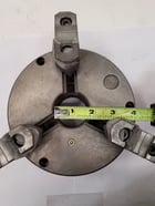 6" Bison, 3-jaw lathe chuck, 1-1/2" center hole, flat back, 94111 - Image 6