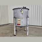 630 gallon Stainless Steel tank, 60" diameter x 58" straight side, bolted top cover, dished bottom - Image 1