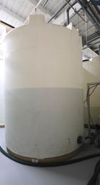 6500 gallon Snyder Industries, 121" diameter x 154" H poly tank, flat bottom and dome top - Image 1