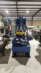 75 Ton, Neff #E-4, heavy duty 4-post hydraulic press, 20 HP Lincoln Electric AC motor, 1750 RPM, Fr. 256T - Image 3