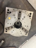 10" 3-Jaw Self-Centering Lathe Chuck #424499-7A, Square Adapter Plate, Approx. 4" Bore - Image 2