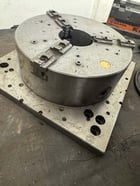 10" 3-Jaw Self-Centering Lathe Chuck #424499-7A, Square Adapter Plate, Approx. 4" Bore - Image 3