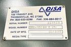 9,000 CFM, Disa #NFP-3H-OP, Baghouse Dust Collector, 894 Sq. Ft., 20 HP, 1,755 RPM, 208-230/460 V., (48) 8" - Image 3