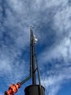 4" x 40' Tornado Self Supported Flare Stack, 4" 150 RF Inlet, Integral 24" x 10' KO, 2006 - Image 3