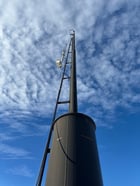 4" x 40' Tornado Self Supported Flare Stack, 4" 150 RF Inlet, Integral 24" x 10' KO, 2006 - Image 8