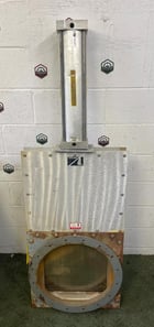 Salina Vortex #SA18-MG-SB-RS, Pneumatic Gate Knife Valve, 18" x 18" size, 20-1/4" bolt hole center to center - Image 1