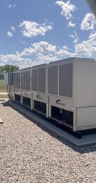 78.8 Ton, Airstack #ASP030XC13H2AS1AAAS-410A, Modular Air-Cooled Free Cool Chiller, 206 GPM, 460 V., R-410A - Image 1