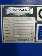 60" x 3/8" Bendmak #CY4R-HHS-190-15/10, 4 roll plate roll, 4 HP - Image 3