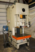 165 Ton, AIDA, Gap Frame Press, 7.87" stroke, 15.7" shut height, 3.9" ram adjustment, 45" x 30" bed, 30-55 - Image 1