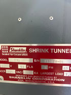 Shanklin #T-71, Shrink Tunnel, 60" L x 22" width x 10" H passage, 92" conveyor, variable speed Teflon mesh - Image 3