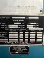 80 HP Superior #Mohawk-4-5-402, gas fired boiler, 150 psi, excellent condition, 1996 - Image 6