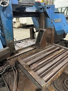 30" x 40" Kysor / Amada #H1080, horizontal band saw, powered infeed conveyor, 15 HP - Image 3