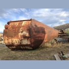 15,036 Gal. Storage Silo, 2,010 Cu. Ft., 13' diameter x 12' H, Cone Discharge, Quartered Internally - Image 1