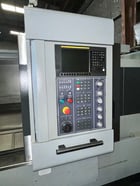 Ganesh #ASL-15LX, CNC lathe, long bed, Fanuc 0iTD, 4.1" bar, 3-jaw 15" powered chuck, chip conveyor, 2020 - Image 9