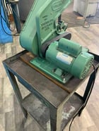 1" x 42" Burr King #562, vertical belt grinder, 5-1/2" throat, positive belt tracking, 3 wheels, pedestal - Image 7
