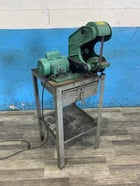 1" x 42" Burr King #562, vertical belt grinder, 5-1/2" throat, positive belt tracking, 3 wheels, pedestal - Image 8