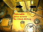 Jerwag #355/1000-FW-3568, horizontal mill, 56" table, 48" knee support, #50 spindle, 48 feeds - Image 7