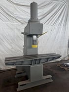 100 Ton, Eitel, hydraulic C-frame press, 16" stroke, 23.5" throat, 27" open, 84" x21" bed, 5" cylinder - Image 1