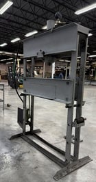 60 Ton, Rodgers #S-60-13-2, H-Frame hydraulic press, 13" stroke, 45" between frames, hand crank - Image 7