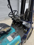 4500 lb. Komatsu #FG25ST-12, LP gas forklift, triple stage mast, side shift, 188" lift height - Image 8