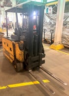 3000 lb. Drexel #SLT-30, narrow aisle swing mast electric forklift, triple stage, side shift, 1997 - Image 5