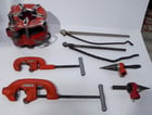 Oster #432, power drive, portable cart, misc. ridgid dies and accessories - Image 4