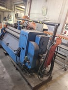 3/16" x 6' Niagara #6-72, pyramid plate bending roll, 6" rolls, 25 FPM, powered drop end, 7.5 HP, pedestal - Image 4