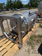 500 gallon DME Brewing Solutions, Stainless Steel Tank, 44" diameter x 60" straight side, side manway, center - Image 2