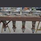 Krebs #D6B-12, 4-Bank Cyclones, 3" top opening, 15" x 8" vortex, 28" cone, on common frame - Image 3