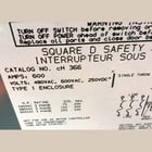 600 Amp. Square D #CH366, Fusible Disconnect Switch, 600 VAC - Image 3