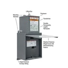 15 KVA 480 Primary, 120/240 Secondary, Square D #MPU15S40F, Substation Transformer, single phase, unused - Image 1