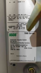 200 Amp. ASCO 7000 Series #D07ATSA20200F5XC, automatic transfer switch, 240 Volts, 1 phase, new surplus - Image 4