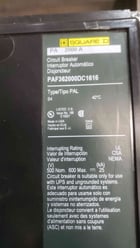 2000 Amps, Square D #PAF362000DC1616, P-frame molded case circuit breaker, 3 pole, 600 V.DC - Image 3