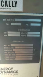 40 KW Energy Dynamics, diesel generator, Cummins #4BT-3.9 Turbo engine, 120/240 Volts, 1400 hours, AS IS - Image 3