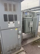 750 KVA 12470 Primary, 575Y/332 Secondary, General Electric, pad mounted transformer, oil filled - Image 1