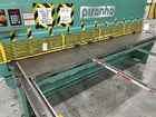 1/4" x 10' Piranha #M1/4-10, hydraulic shear, 39" front operated back gauge, 10 hold downs, (2) front arm - Image 5